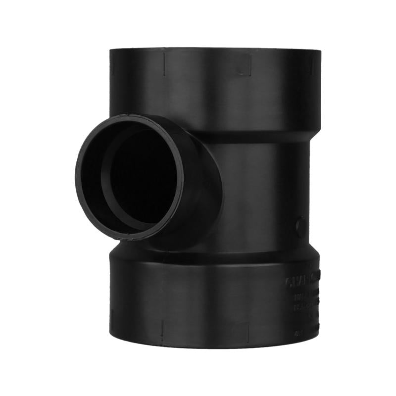Charlotte Pipe 4 in. Hub X 2 in. Hub ABS Sanitary Tee