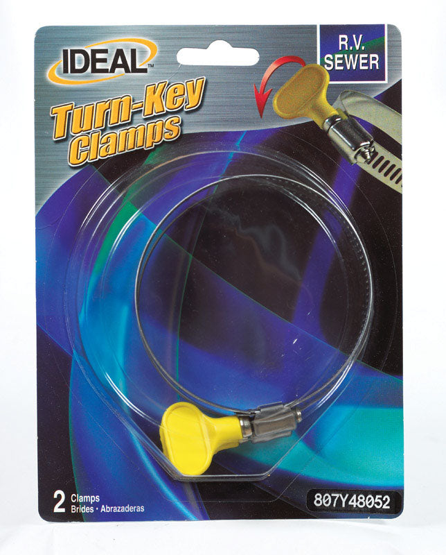 Ideal Tridon 2-1/2 in to 3-1/2 in. 48 Hose Clamp Stainless Steel Turn Key
