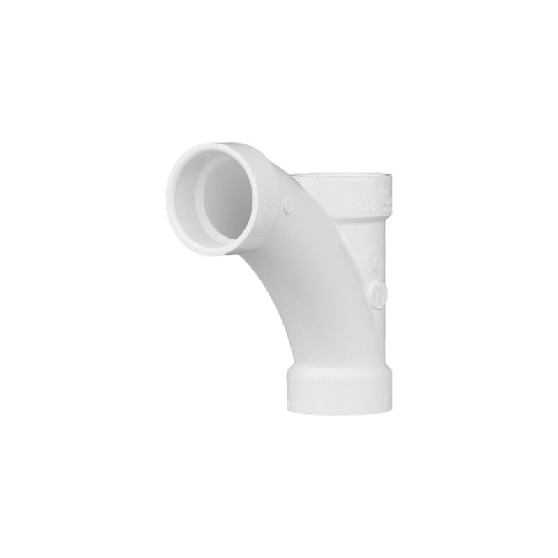 Charlotte Pipe Schedule 40 1-1/2 in. Hub X 1-1/2 in. Hub PVC Long Turn Wye 1 pk