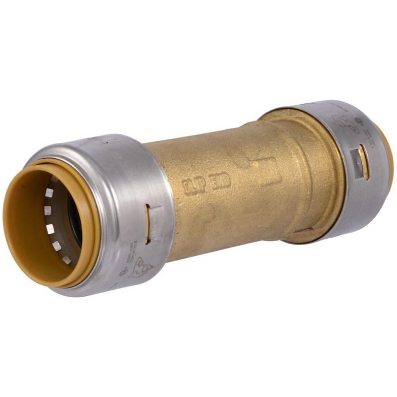 SharkBite Push to Connect 1 in. PTC x 1 in. D PTC each Brass Slip Coupling