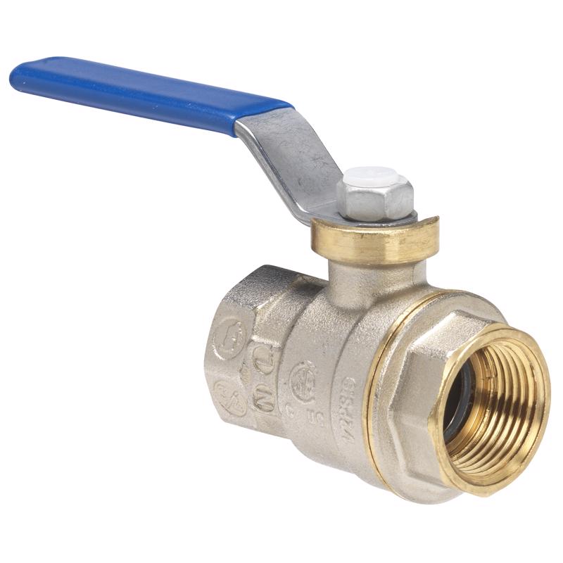 Homewerks 1/2 in. Brass FIP Ball Valve Full Port Quarter-Turn Lever For Water/Oil/Gas