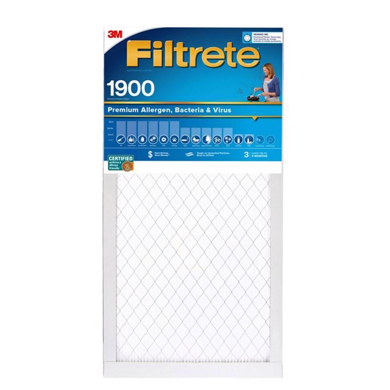 Filtrete 14 in. W X 24 in. H X 1 in. Polypropylene 1900 MPR Pleated Allergen Air Filter 1 pk
