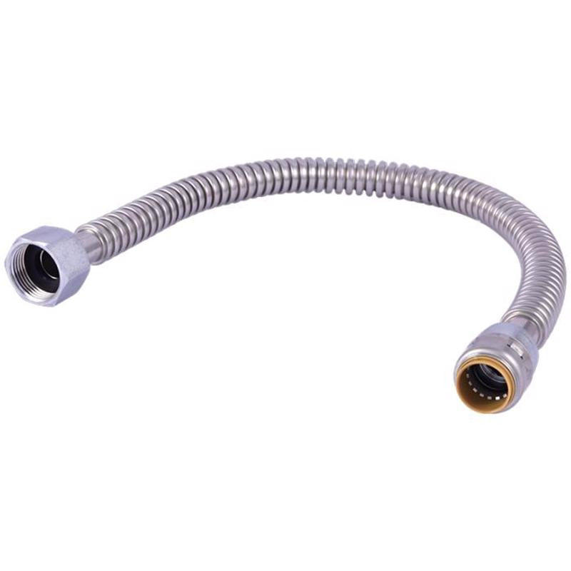 SharkBite 3/4 in. Push Fit X 3/4 in. FIP 24 in. Stainless Steel Supply Line