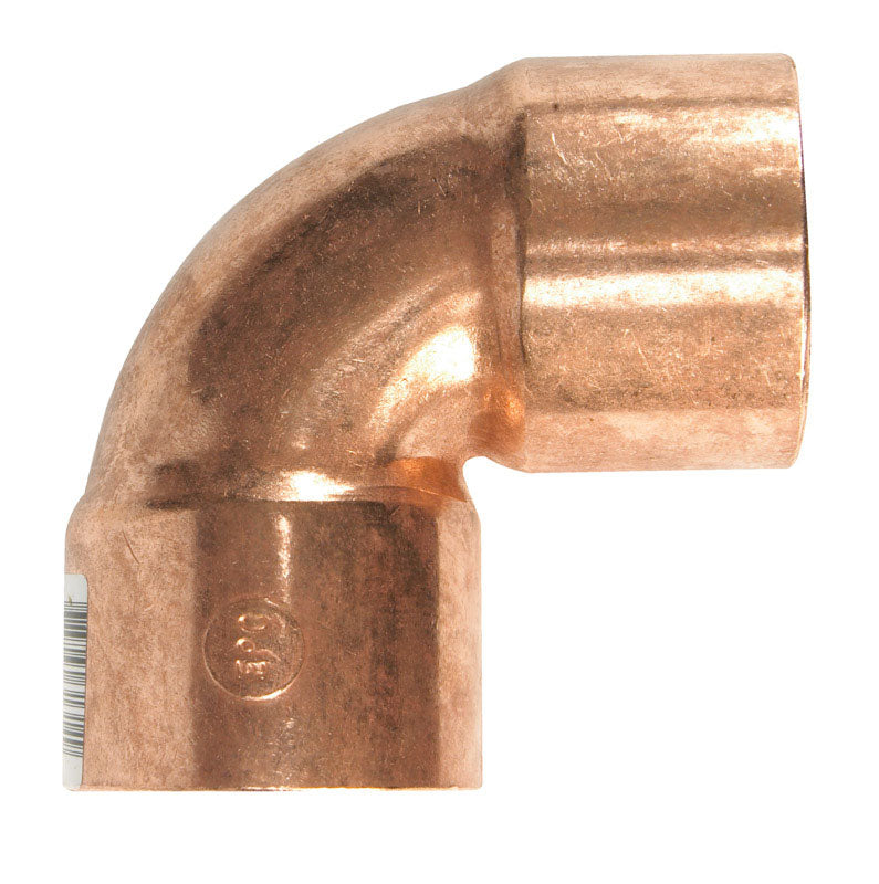 NIBCO 1-1/2 in. Sweat X 1-1/2 in. Sweat Copper 90 Degree Elbow 1 pk