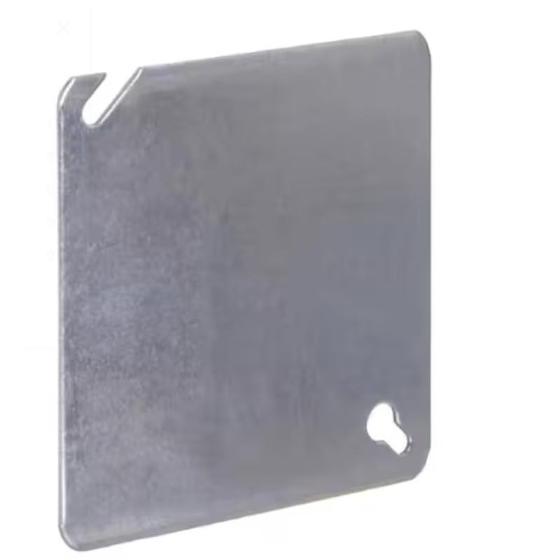 Southwire Square Steel 4 in. H X 4 in. W Box Cover