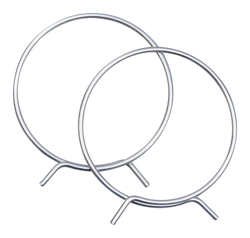 Deflect-O 4 in. D Silver Metal Adjustable Vent Clamp