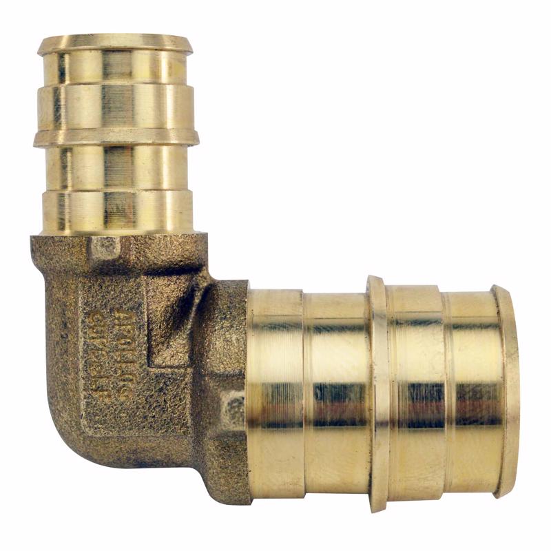 Apollo Expansion PEX / Pex A 1/2 in. Expansion PEX in to X 3/4 in. PEX Brass 90 Degree Elbow