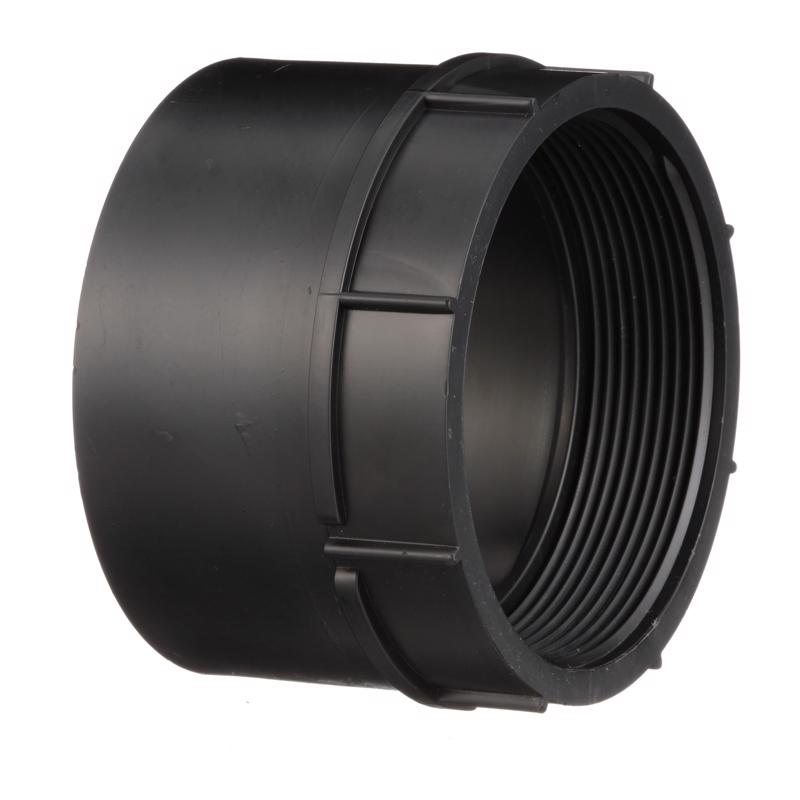 Charlotte Pipe 4 in. Hub X 4 in. FPT ABS Adapter