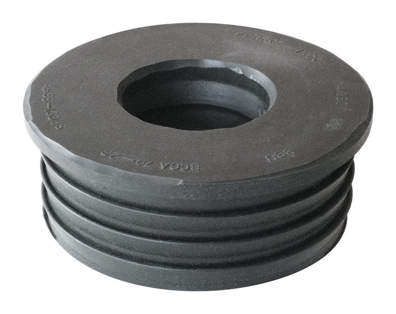 Fernco Schedule 40 3 in. Compression X 1-1/2 in. Compression PVC Donut Fitting 1 pk