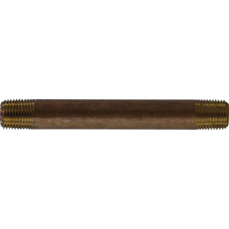 Anderson Metals 1/8 in. MPT in. X 1/8 in. D MPT Red Brass Nipple 1-1/2 in. L