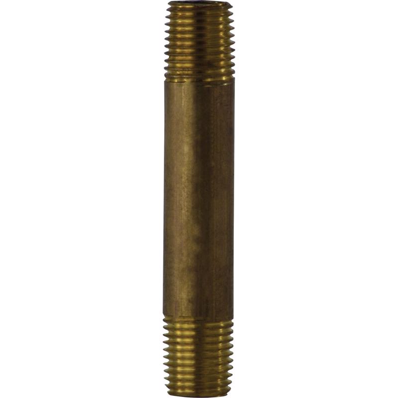 Anderson Metals 1-1/4 in. MPT in. Red Brass Nipple 4 in. L