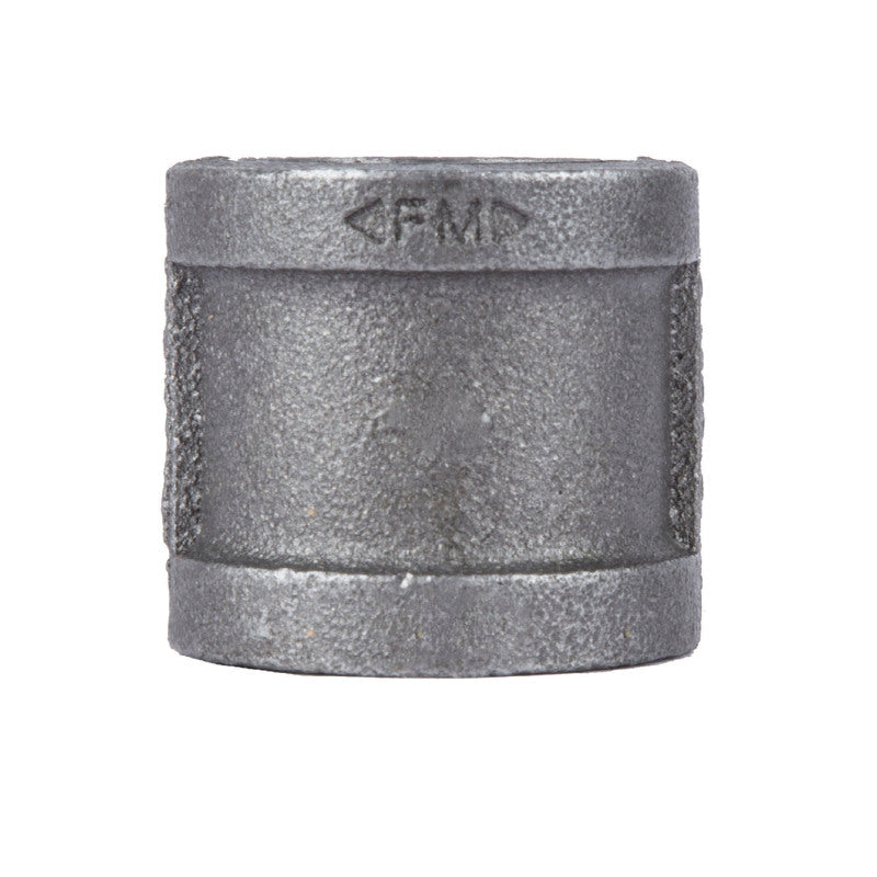 STZ Industries 4 in. FIP x 4 in. FIP Black Malleable Iron Coupling