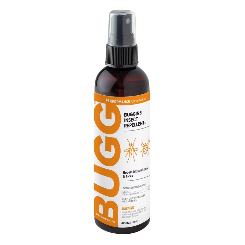 BUGG Buggins Insect Repellent Liquid For Gnats/Mosquitoes/Ticks 4 oz