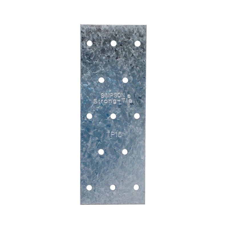 Simpson Strong-Tie 5 in. H X 0.04 in. W X 1.8 in. L Galvanized Steel Tie Plate