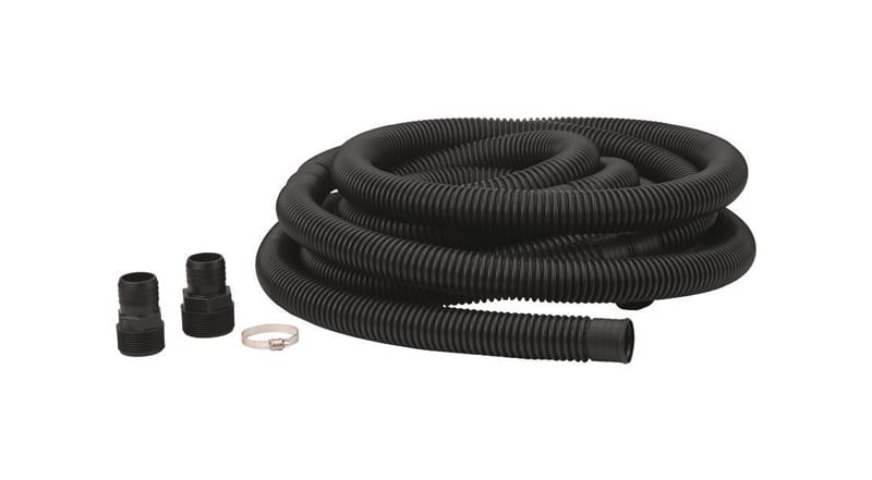 Superior Pump Plastic Discharge Hose Kit 1-1/4 in. D X 24 ft. L