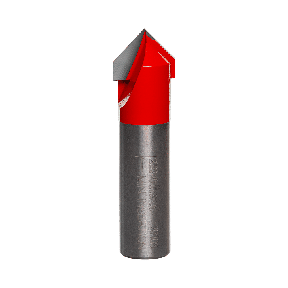 Freud 5/8 in. D X 5/8 in. X 2-1/4 in. L Carbide V Grooving Router Bit