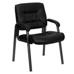 Flash Furniture Black Leather Reception Chair