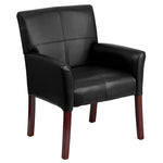Flash Furniture Black Leather Reception Chair