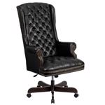 Flash Furniture Black Leather Office Chair