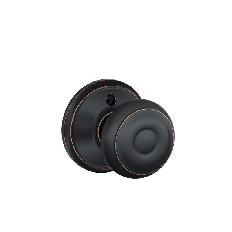 Schlage Georgian Aged Bronze Dummy Knob