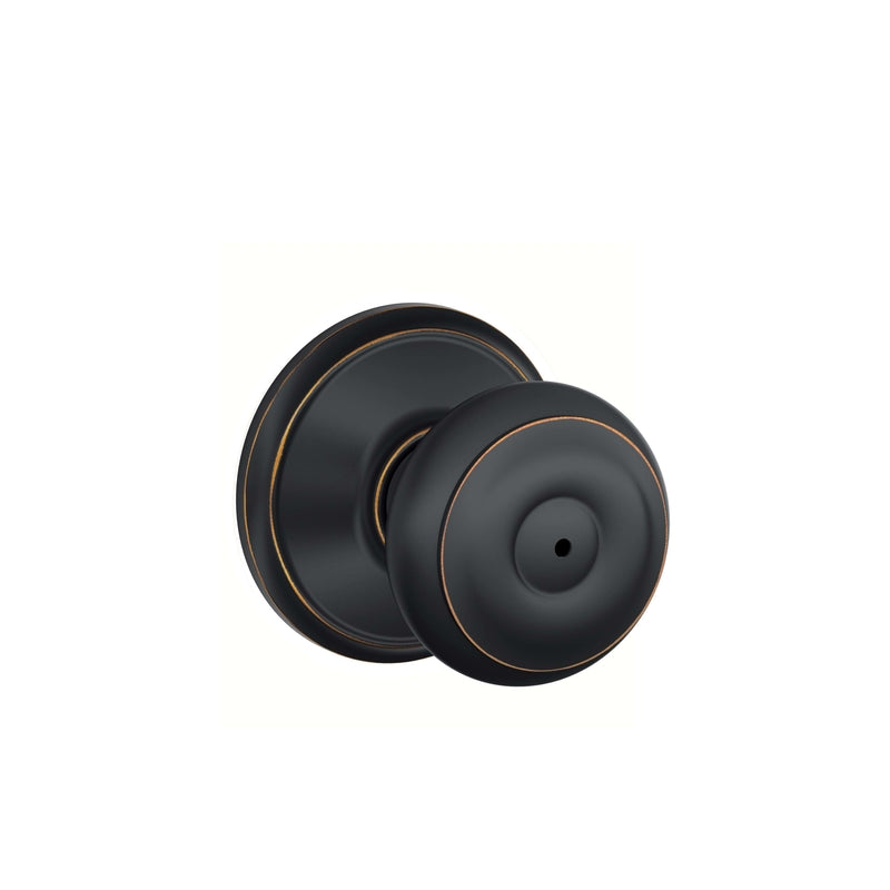 Schlage Georgian Aged Bronze Privacy Knob