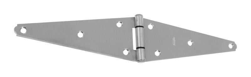 National Hardware 8 in. W X 8 in. L Stainless Steel Stainless Steel Heavy Duty Strap Hinge 1 pk