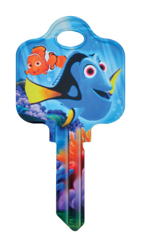 HILLMAN Disney Dory House/Padlock Universal Key Blank Single