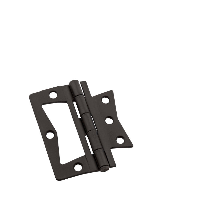 National Hardware 3 in. L Oil Rubbed Bronze Surface-Mounted Hinge 2 pk