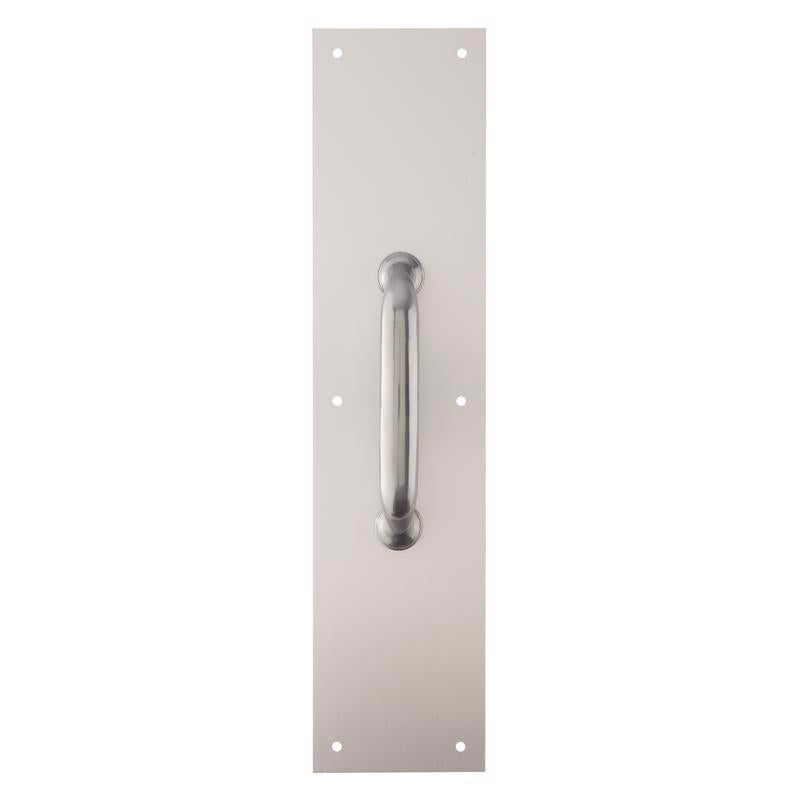 Brinks Commercial 15 in. L Satin Aluminum Pull Plate