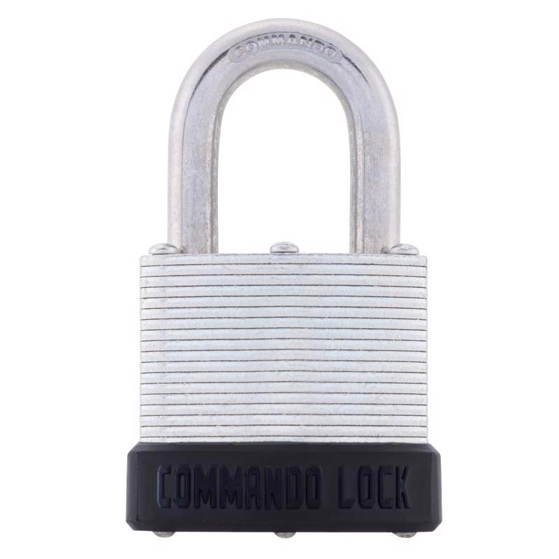 Commando Lock 1-5/8 in. H X 1-3/4 in. W X 1-1/4 in. L Laminated Steel Dual Ball Bearing Locking Padl