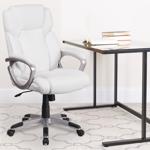 Flash Furniture White Faux Leather Office Chair