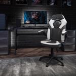 Flash Furniture X10 White Leather/Mesh Swivel Chair