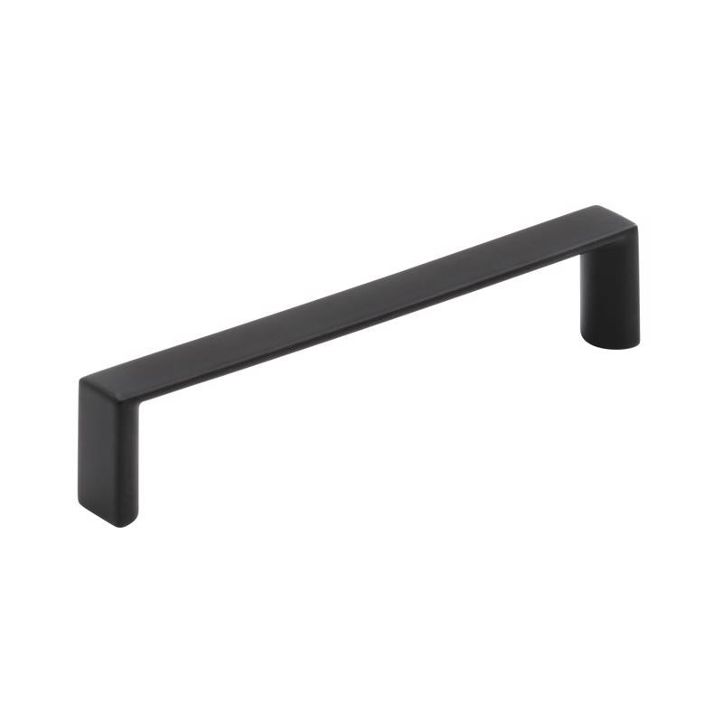 Amerock Contemporary Bar Cabinet Pull 3-3/4 in. Matte Black Black 6 pk