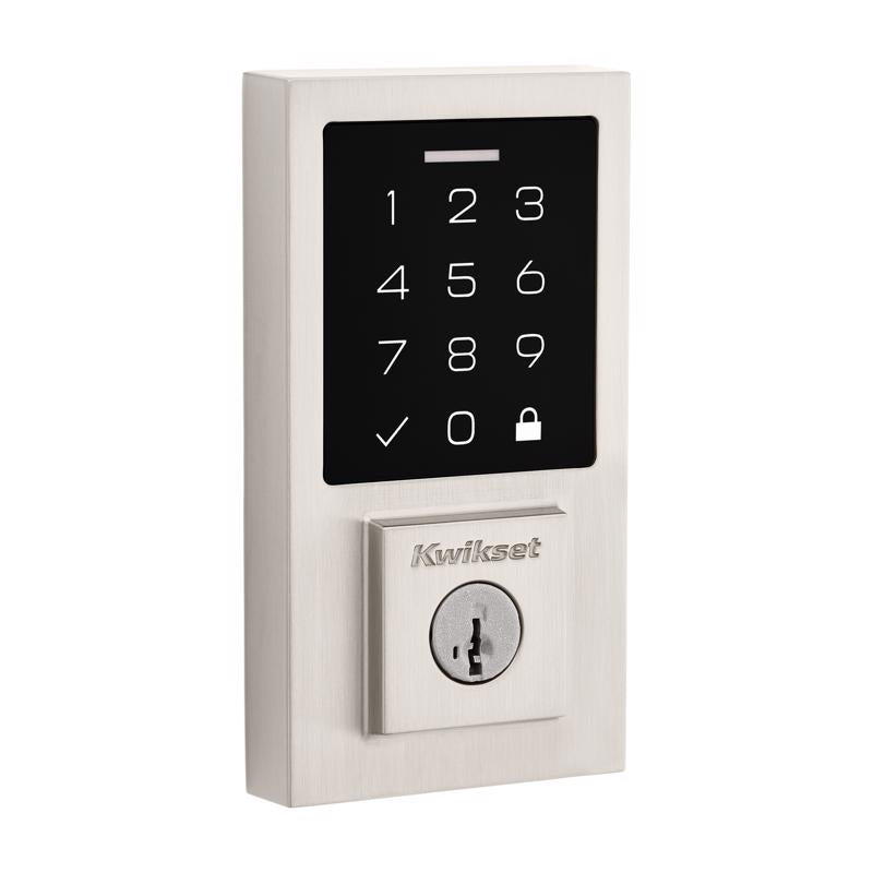 Kwikset 270 SmartCode Satin Nickel Metal Electronic Touch Pad Deadbolt