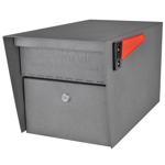 Mail Boss Mail Manager Galvanized Steel Post Mount Granite Locking Mailbox