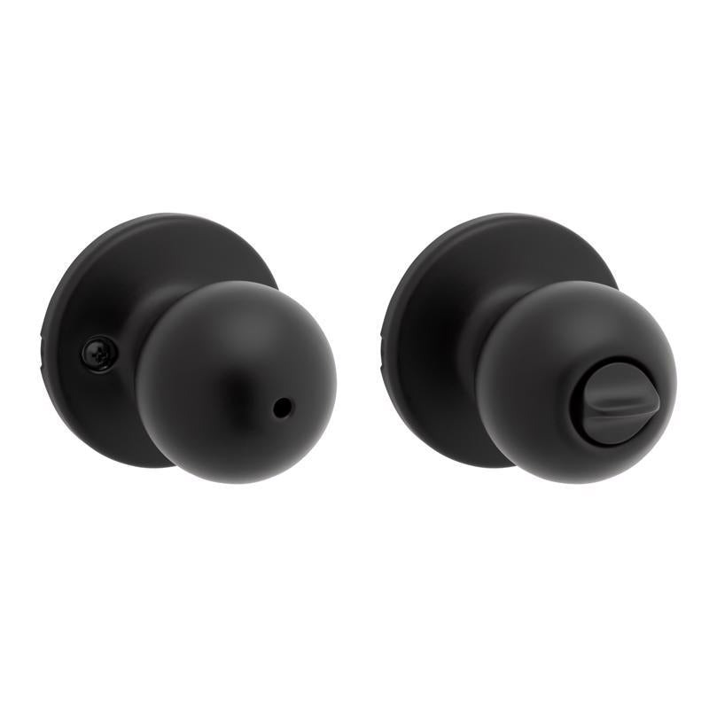 Kwikset Polo Matte Black Privacy Knob