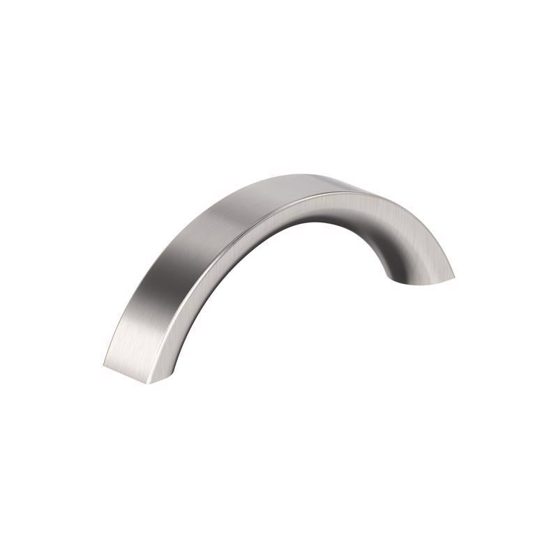 Amerock Contemporary Arch Cabinet Pull 3 in. Satin Nickel Silver 1 pk