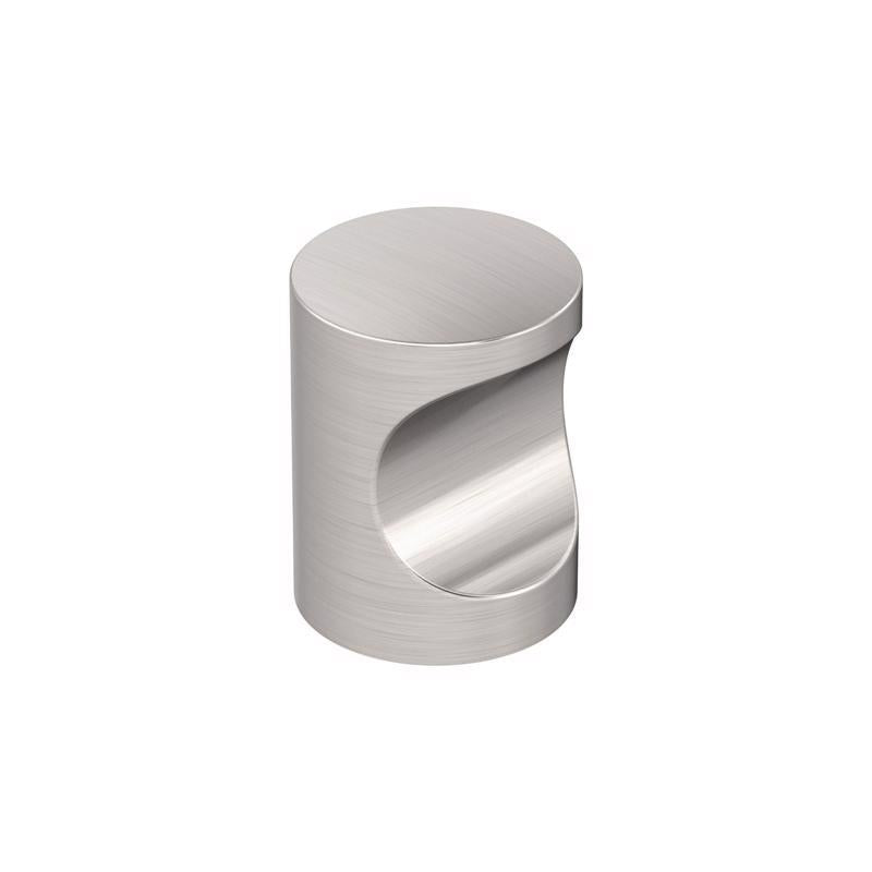 Amerock Whistle Contemporary Round Cabinet Knob 11/16 in. D 0.93 in. Satin Nickel 1 pk