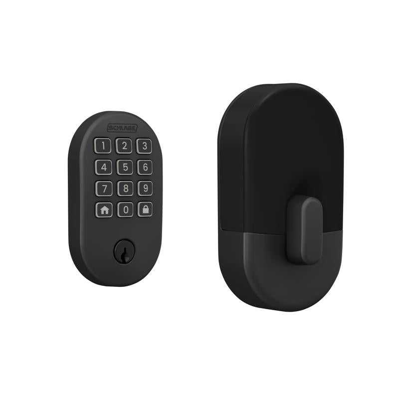 Schlage Arrive Matte Black Steel Wi-Fi Deadbolt