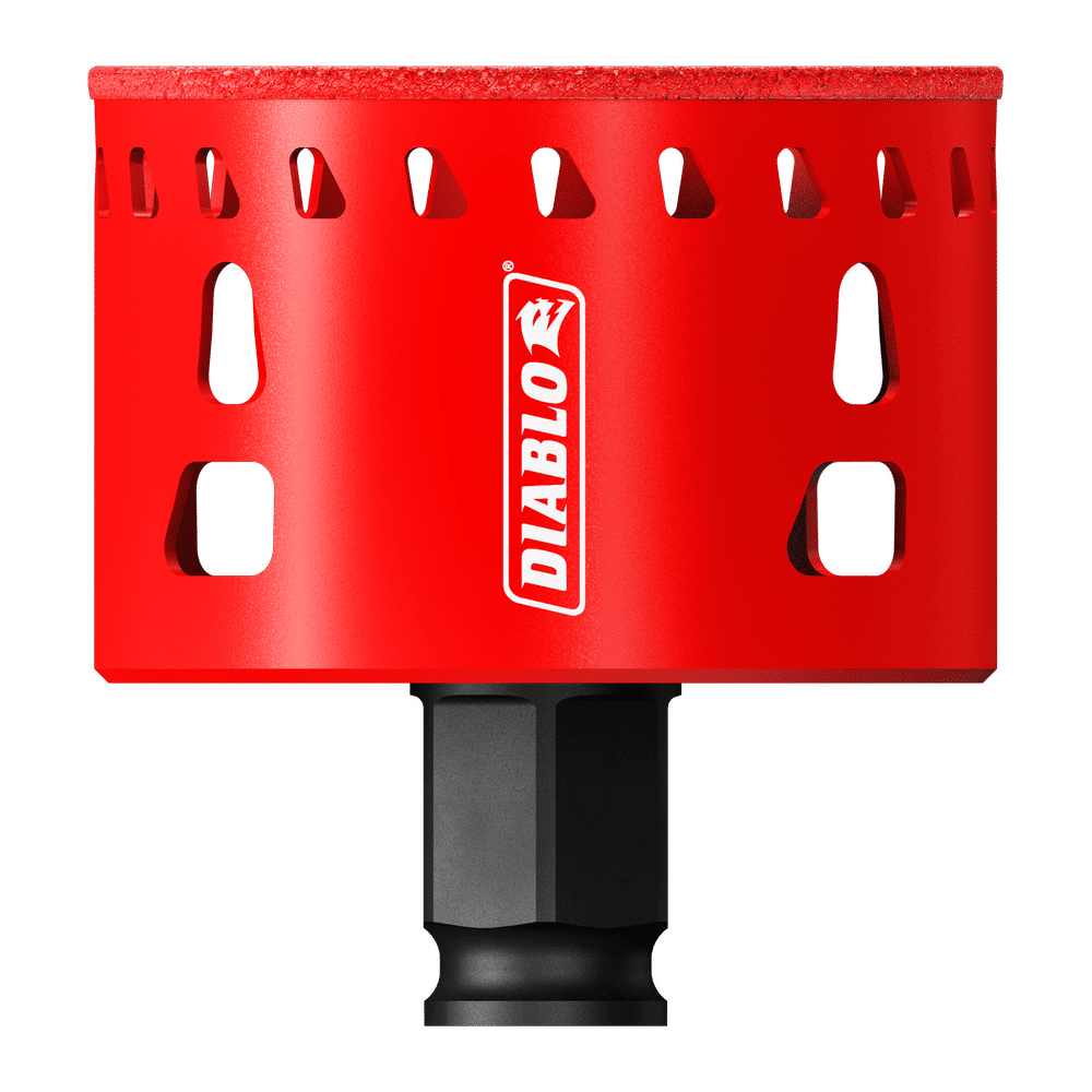 Diablo 2-1/2 in. Diamond Grit 5.52 in. L X 1/4 in. D Hole Saw