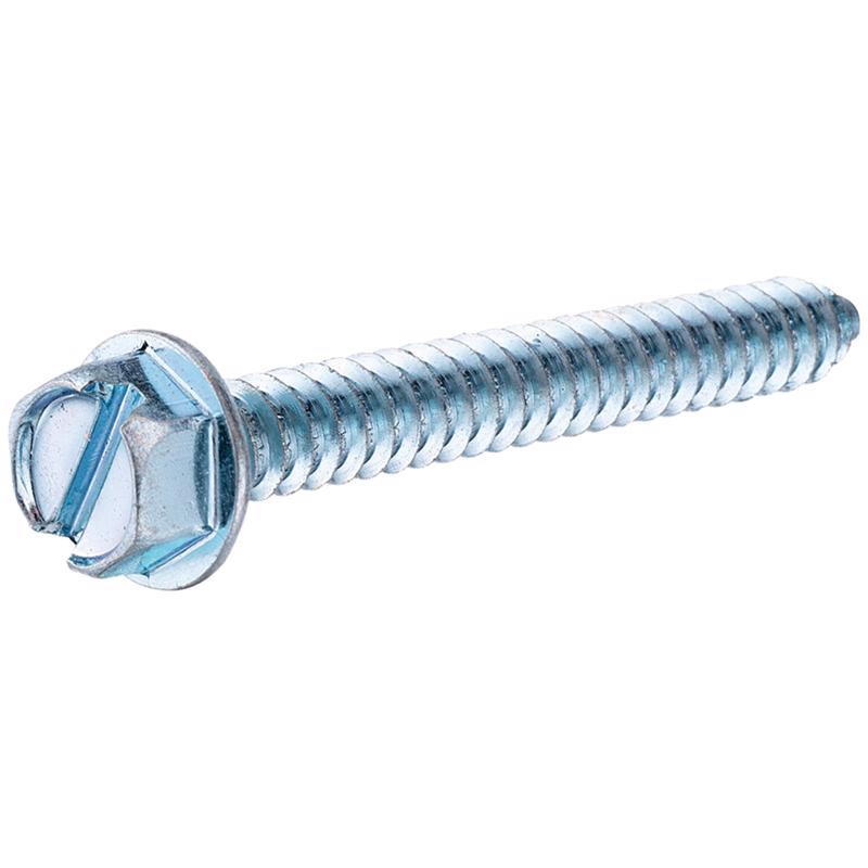 HILLMAN No. 14 Ga. X 3/4 in. L Slotted Hex Head Sheet Metal Screws 0.06 lb 4 pk