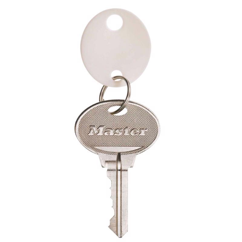 Master Lock Plastic White Round Key Tag
