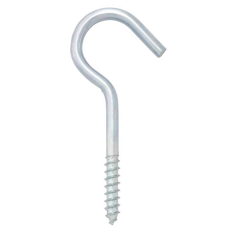 Hampton Small Zinc-Plated Silver Steel 3.88 in. L Ceiling Hook 80 lb 1 pk
