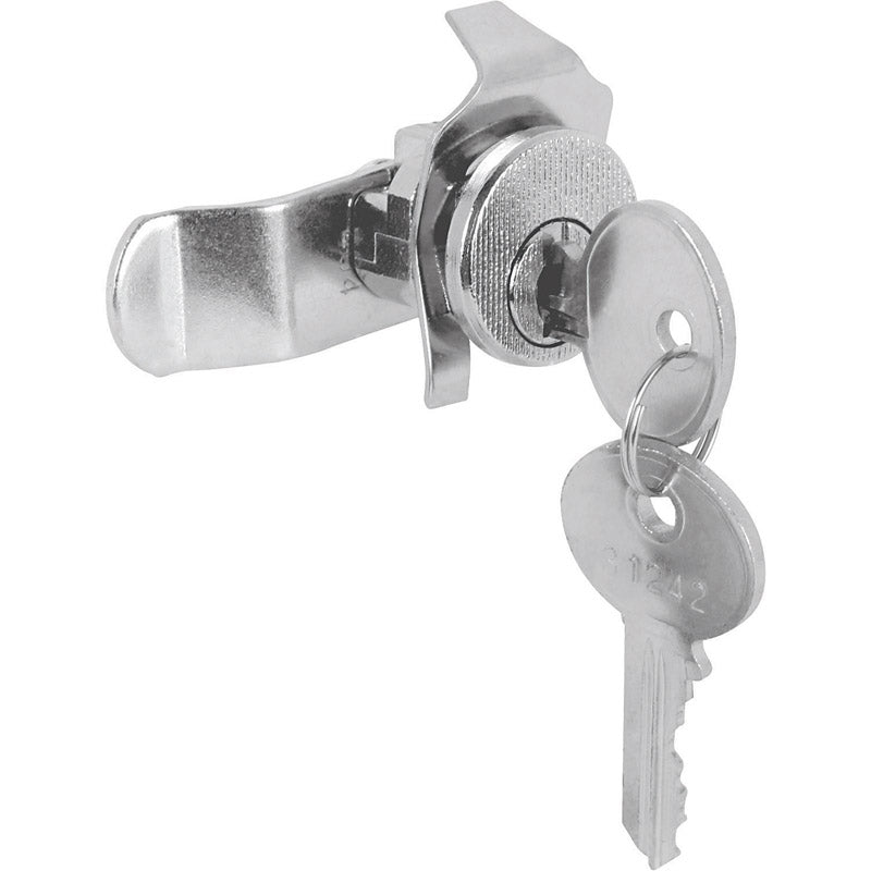 Prime-Line Brushed Nickel Steel Counter Clockwise Mailbox Lock For Bommer 2