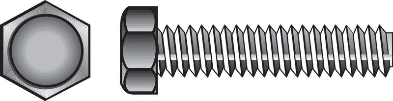 HILLMAN 5/16 in. D X 4 in. L Zinc Plated Steel Hex Tap Bolt 50 pk
