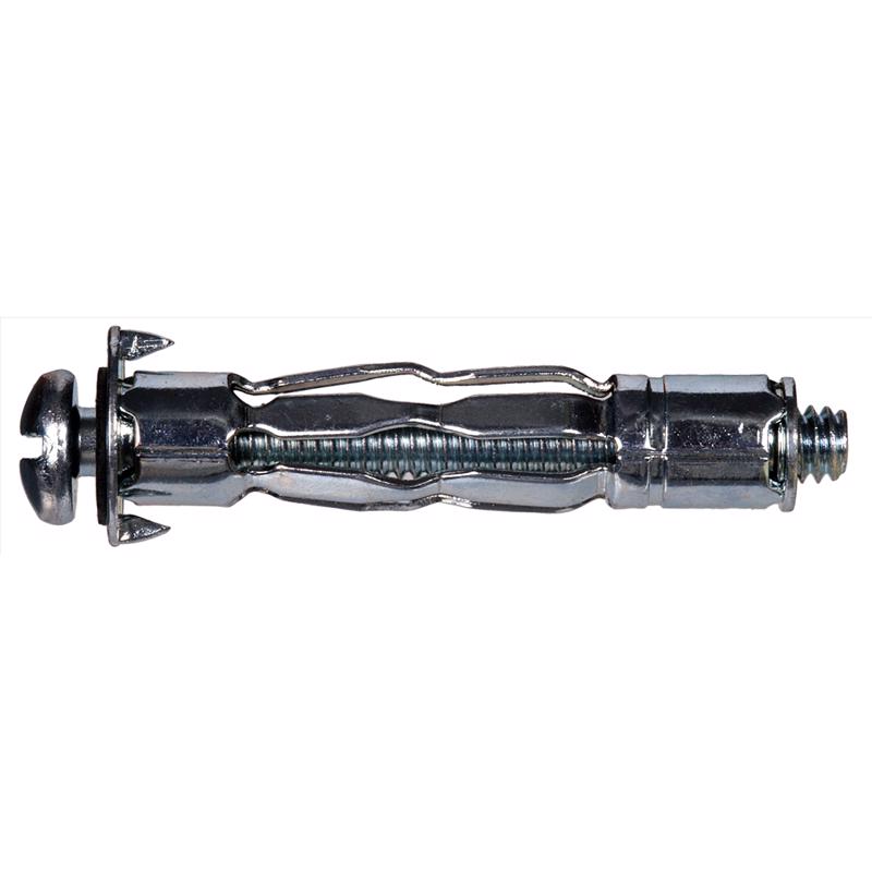 HILLMAN 1/4 in. D X 2.35 in. L Steel Pan Head Hollow Wall Anchors 2 pk