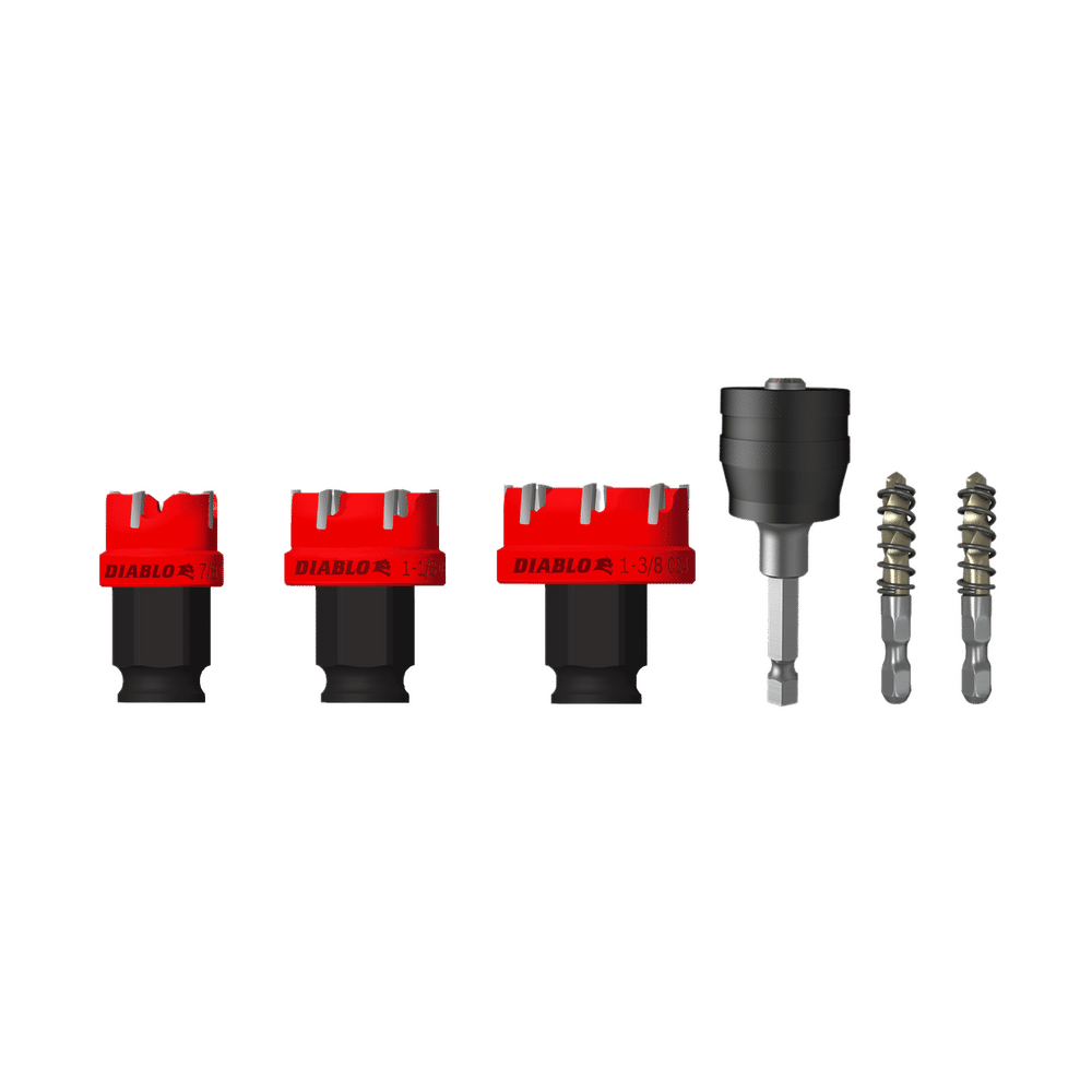 Diablo Steel Demon Carbide Tipped 1/4 in. L Hole Cutter Set