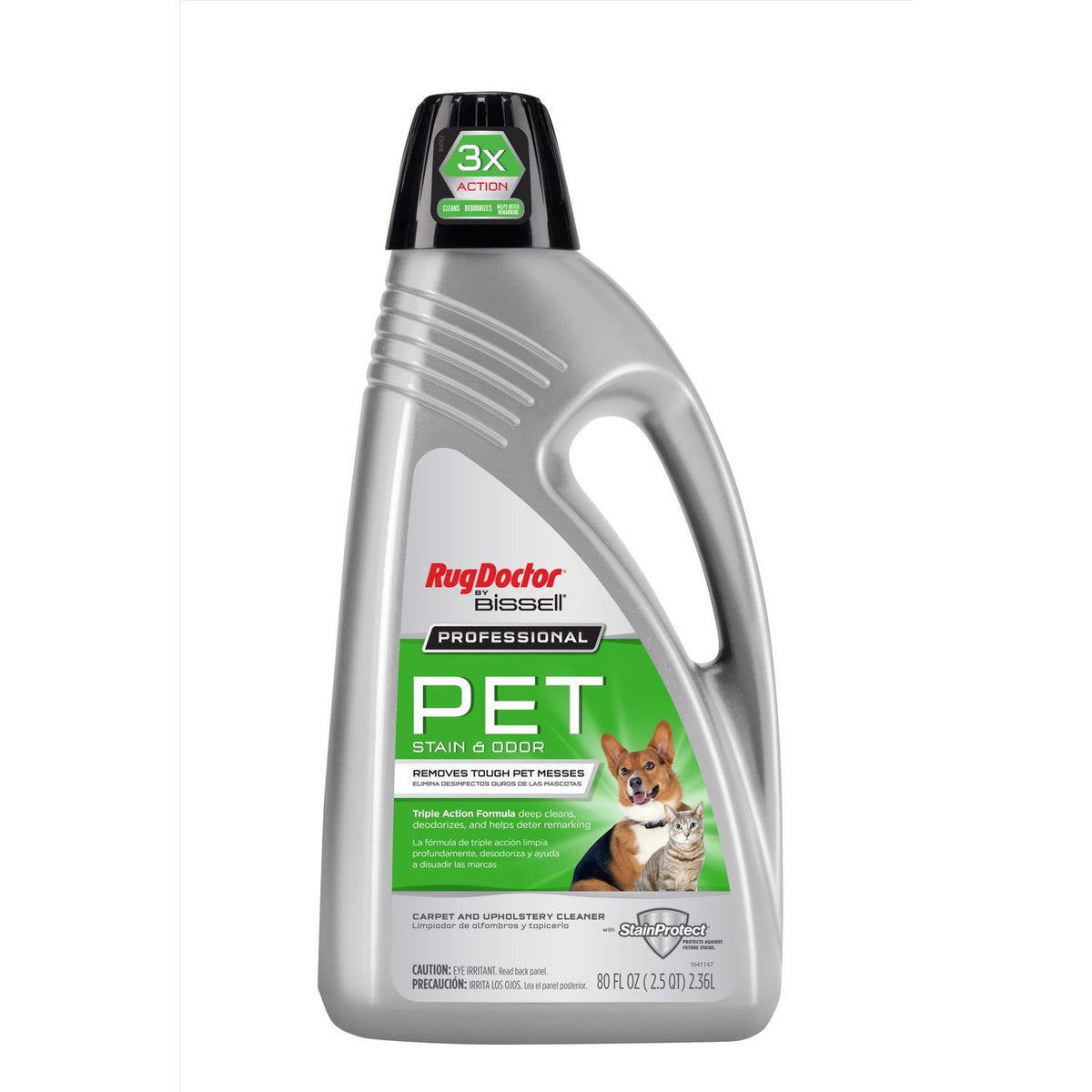 Rug Doctor Bissell Pet Stain Carpet Cleaner 80 oz Liquid Concentrated 05153, Pack of 4