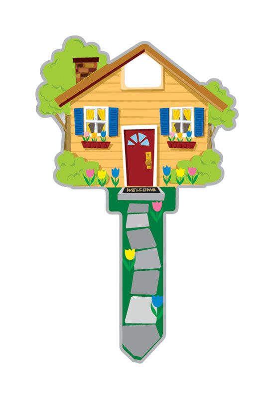 Lucky Line Key Shapes Home House Key Blank Double For Kwikset Multicolored