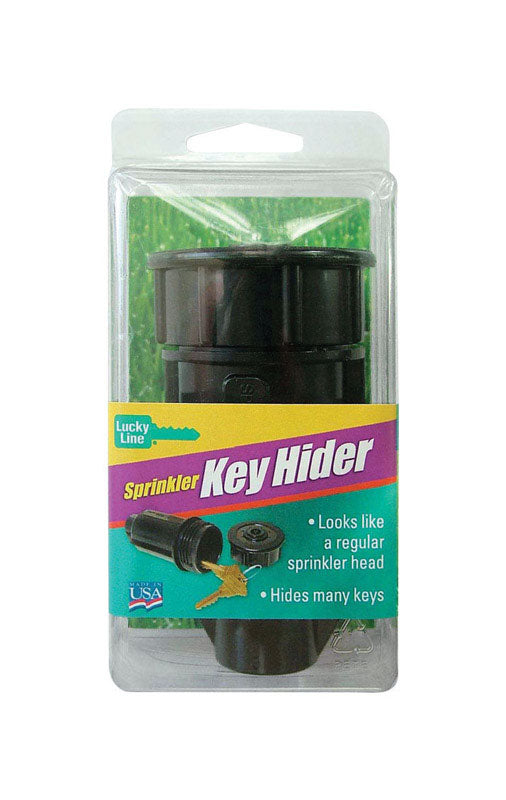 Lucky Line Sprinkler Plastic Black Key Hider